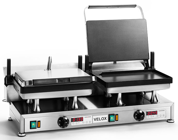 CG-2 - Grill doble amb plaques de cocci&oacute; llises